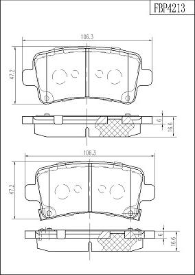 FI.BA FBP4213 - Kit pastiglie freno, Freno a disco autozon.pro