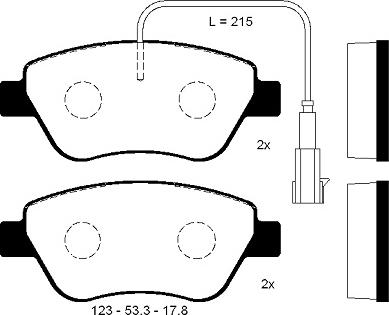 FI.BA FBP4271 - Kit pastiglie freno, Freno a disco autozon.pro