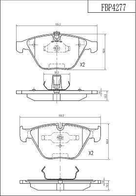 FI.BA FBP4277 - Kit pastiglie freno, Freno a disco autozon.pro