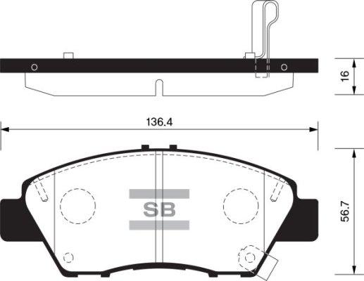 FI.BA FBP1463 - Kit pastiglie freno, Freno a disco autozon.pro