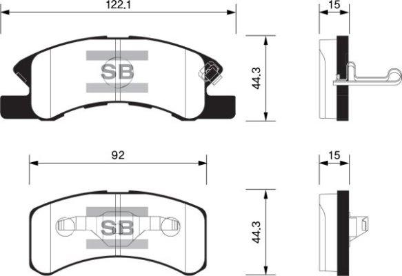 FI.BA FBP1593 - Kit pastiglie freno, Freno a disco autozon.pro