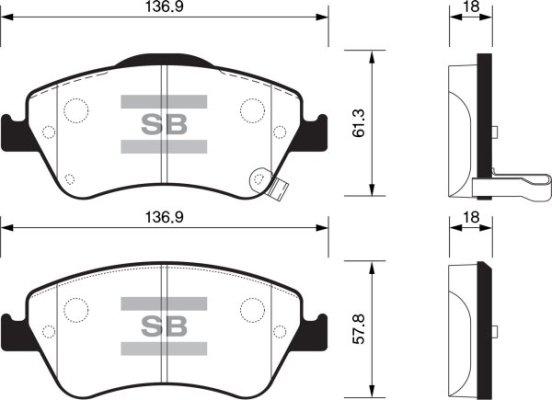 FI.BA FBP1500 - Kit pastiglie freno, Freno a disco autozon.pro