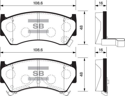 FI.BA FBP1122 - Kit pastiglie freno, Freno a disco autozon.pro