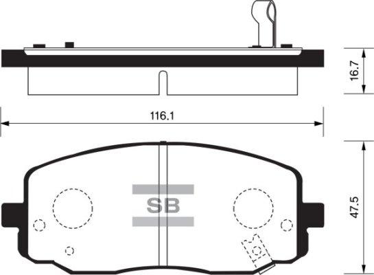 FI.BA FBP1172 - Kit pastiglie freno, Freno a disco autozon.pro