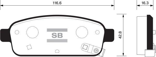 FI.BA FBP1363 - Kit pastiglie freno, Freno a disco autozon.pro