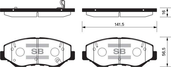 FI.BA FBP1237 - Kit pastiglie freno, Freno a disco autozon.pro