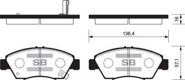 FI.BA FBP1221 - Kit pastiglie freno, Freno a disco autozon.pro