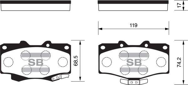 FI.BA FBP1222 - Kit pastiglie freno, Freno a disco autozon.pro