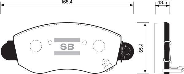 FI.BA FBP1275 - Kit pastiglie freno, Freno a disco autozon.pro