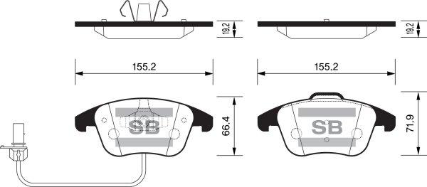 FI.BA FBP2144 - Kit pastiglie freno, Freno a disco autozon.pro