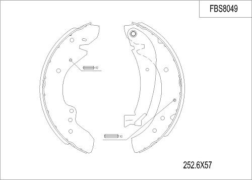 FI.BA FBS8049 - Kit ganasce freno autozon.pro