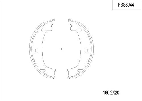 FI.BA FBS8044 - Kit ganasce freno autozon.pro