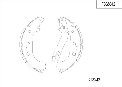 FI.BA FBS8042 - Kit ganasce freno autozon.pro