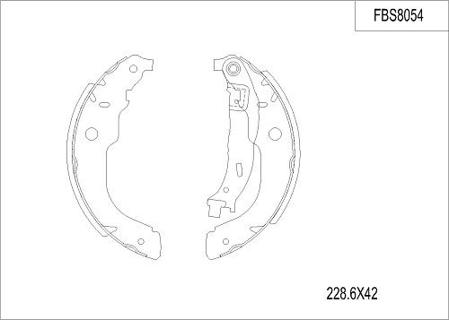 FI.BA FBS8054 - Kit ganasce freno autozon.pro