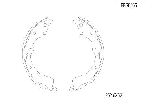 FI.BA FBS8065 - Kit ganasce freno autozon.pro