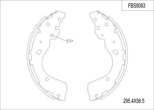 FI.BA FBS8063 - Kit ganasce freno autozon.pro