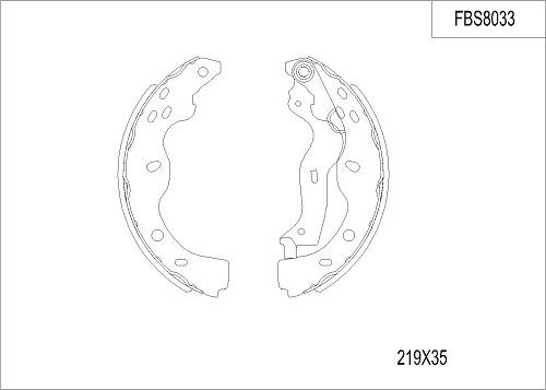 FI.BA FBS8033 - Kit ganasce freno autozon.pro