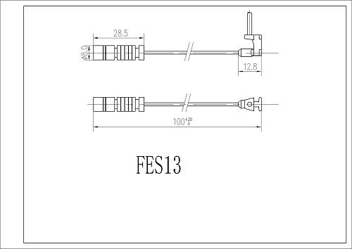 FI.BA FES13 - Contatto segnalazione, Usura past. freno / mat. d'attrito autozon.pro