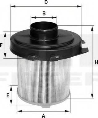 FIL Filter HP 2569 A - Filtro aria autozon.pro