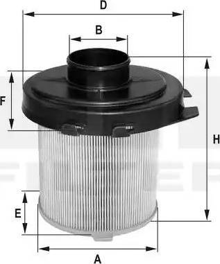 FIL Filter HP 2569 - Filtro aria autozon.pro