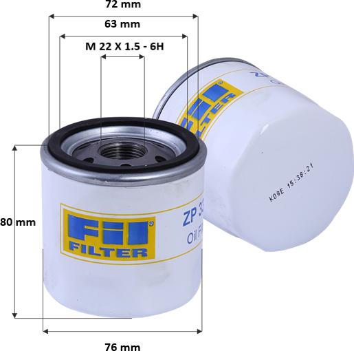 FIL Filter ZP 3332 A - Filtro olio autozon.pro