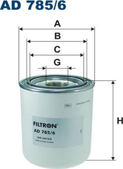 Filtron AD785/6 - Cartuccia essiccatore aria, Imp. aria compressa autozon.pro