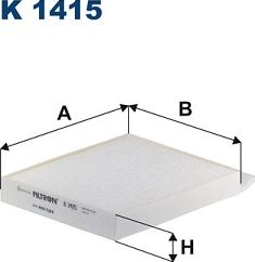 Filtron K1415 - Filtro, Aria abitacolo autozon.pro