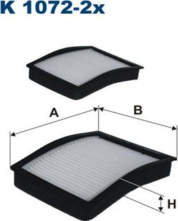 Filtron K1072-2x - Filtro, Aria abitacolo autozon.pro