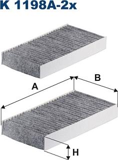 Filtron K 1198A-2x - Filtro, Aria abitacolo autozon.pro