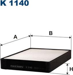 Filtron K1140 - Filtro, Aria abitacolo autozon.pro