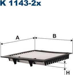 Filtron K1143-2x - Filtro, Aria abitacolo autozon.pro