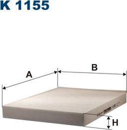 Filtron K1155 - Filtro, Aria abitacolo autozon.pro