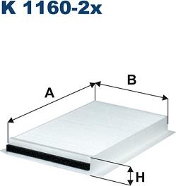 Filtron K1160-2x - Filtro, Aria abitacolo autozon.pro