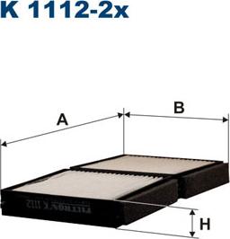 Filtron K1112-2x - Filtro, Aria abitacolo autozon.pro