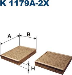 Filtron K1179A-2x - Filtro, Aria abitacolo autozon.pro