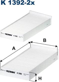 Filtron K1392-2x - Filtro, Aria abitacolo autozon.pro