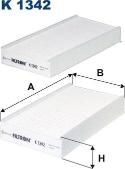 Filtron K1342-2x - Filtro, Aria abitacolo autozon.pro