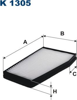 Filtron K1305 - Filtro, Aria abitacolo autozon.pro