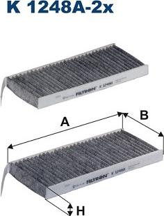 Filtron K 1248A-2x - Filtro, Aria abitacolo autozon.pro