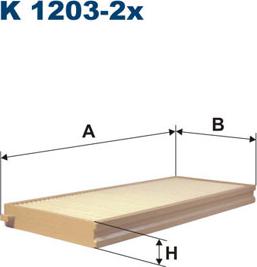 Filtron K1203-2x - Filtro, Aria abitacolo autozon.pro