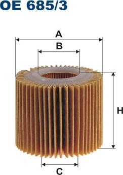 Filtron OE685/3 - Filtro olio autozon.pro