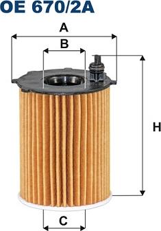 Filtron OE670/2A - Filtro olio autozon.pro