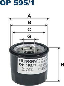 Filtron OP595/1 - Filtro olio autozon.pro