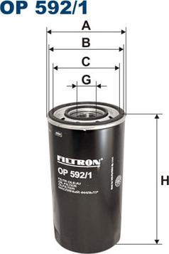 Filtron OP592/1 - Filtro olio autozon.pro