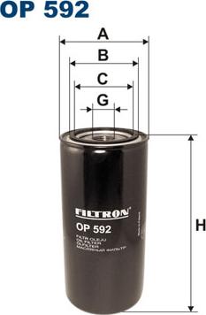 Filtron OP592 - Filtro olio autozon.pro