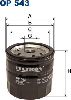 Filtron OP543 - Filtro olio autozon.pro