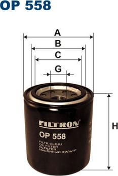 Filtron OP558 - Filtro olio autozon.pro