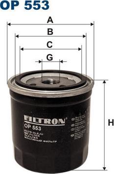 Filtron OP553 - Filtro olio autozon.pro