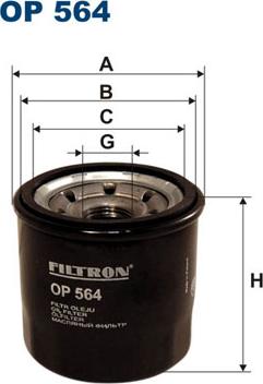 Filtron OP564 - Filtro olio autozon.pro