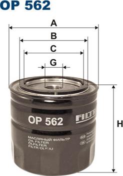 Filtron OP562 - Filtro olio autozon.pro